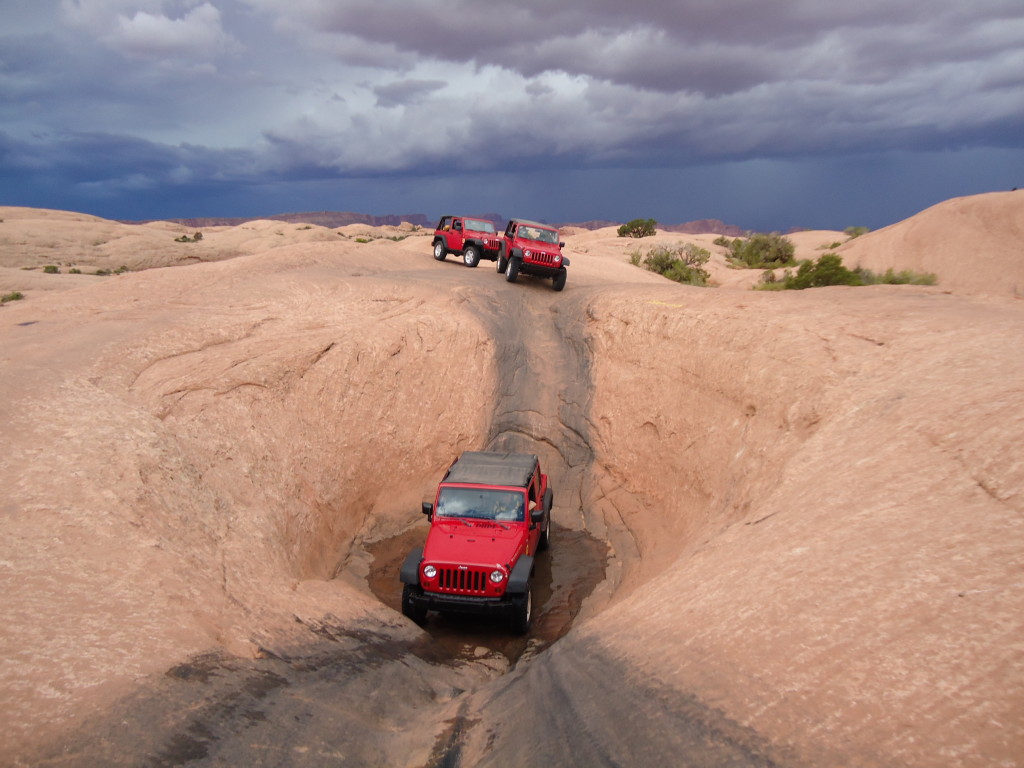 Get in and out before those clouds come in and fill things back up!