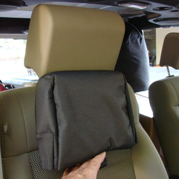 placing the headrest pad